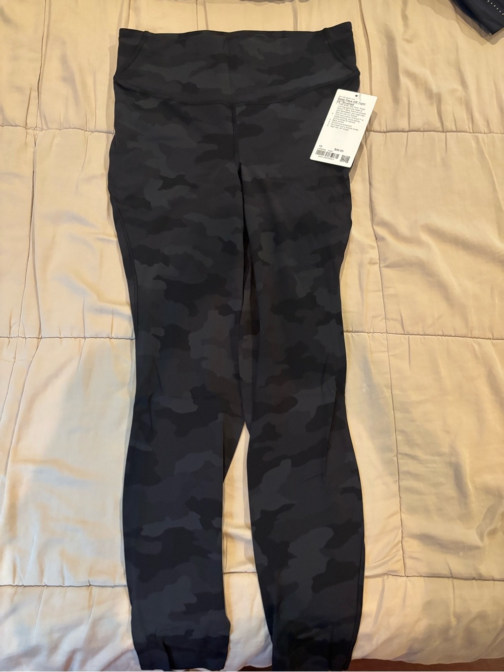 lululemon athletica Black/Grey Camo High-Rise Leggings